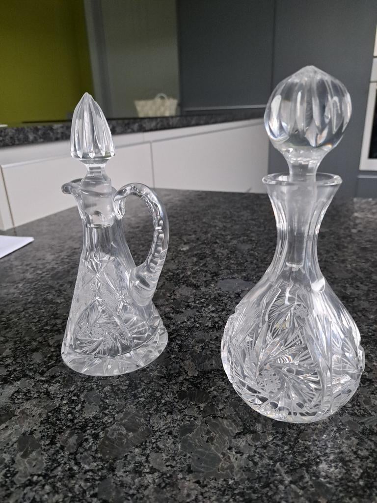 Kleine kristallen karaffen, Ophalen