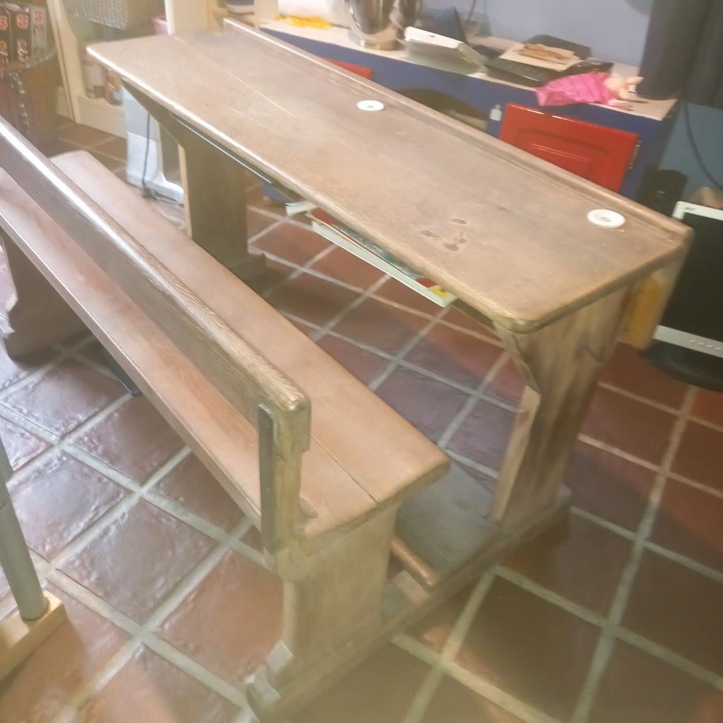 Houten schoolbank, Enlèvement, Comme neuf