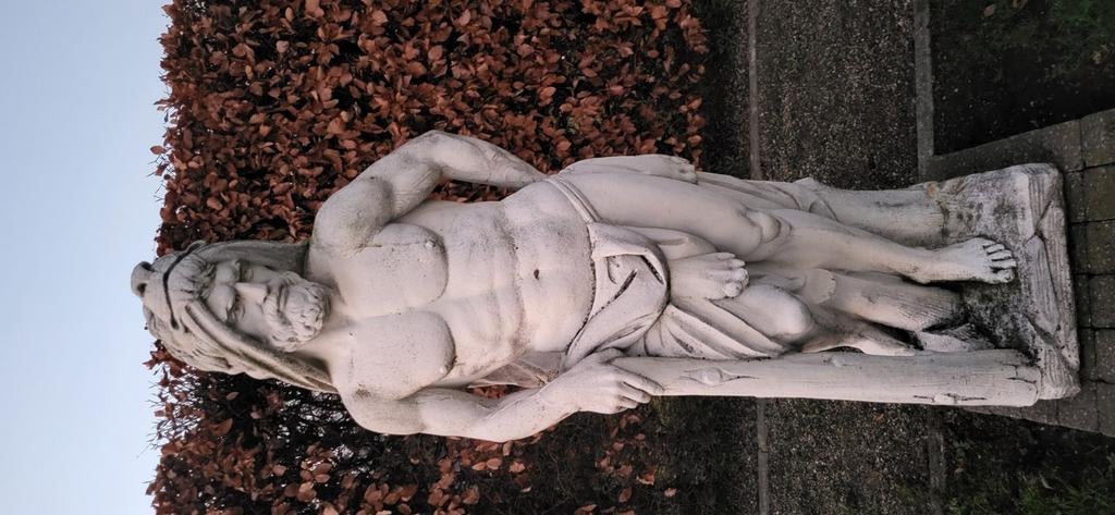 Tuinbeeld man 1.77m hoog, Ophalen