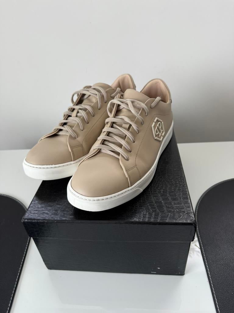 Originele Philipp Plein schoenen Crème kleurig, Kleding | Heren, Schoenen, Ophalen of Verzenden, Zo goed als nieuw