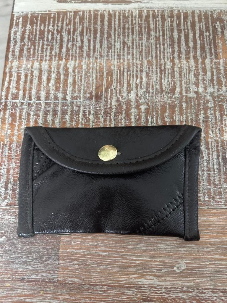 Kleine geldbeugel of tasje voor sleutel, Ophalen of Verzenden, Zo goed als nieuw, Zwart, Met knipsluiting