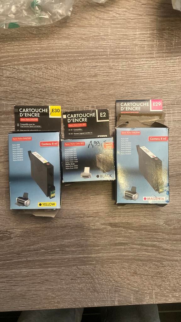 Epson stylus  inktpatronen, Ophalen, Nieuw, Cartridge, Epson