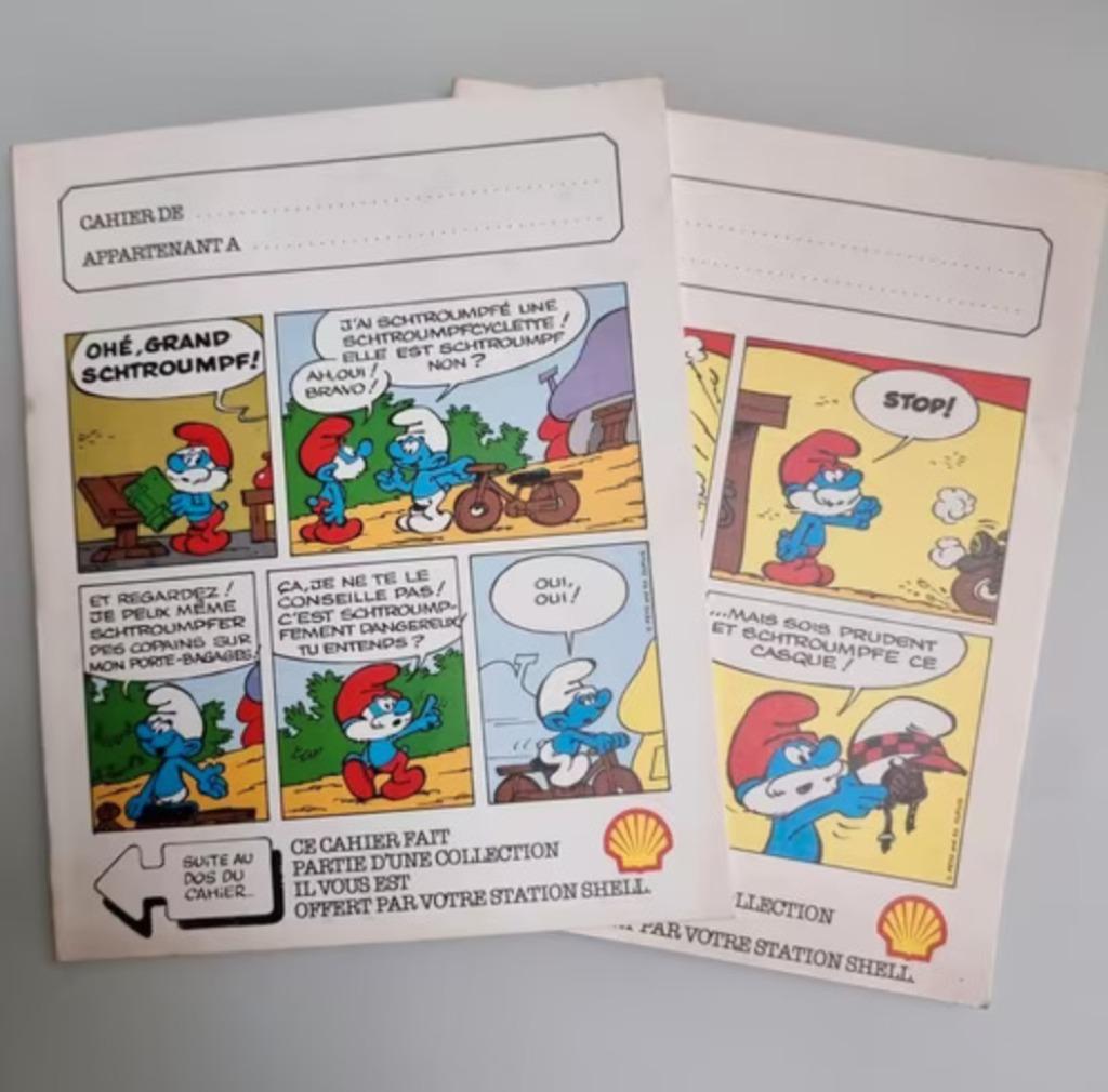 Shell notitieboek voor kroegsmurfen uit de jaren 70, Ophalen of Verzenden, Zo goed als nieuw