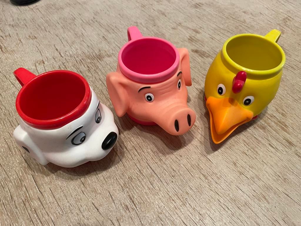 Tassen/ bekers in de vorm van dieren, Verzamelen, Ophalen, Zo goed als nieuw