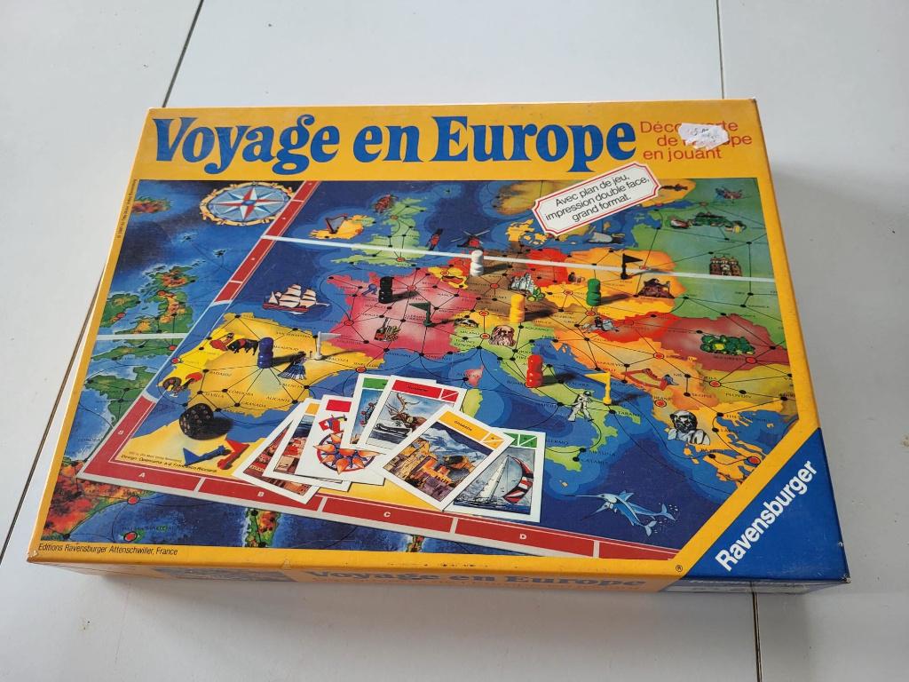 Jeu de société ancien voyage en Europe, Vijf spelers of meer, Ophalen, Gebruikt, Ravensburger