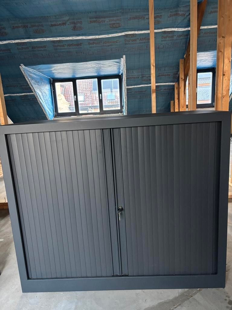 Armoire noire étagère et classeurs suspendus, Enlèvement, Comme neuf