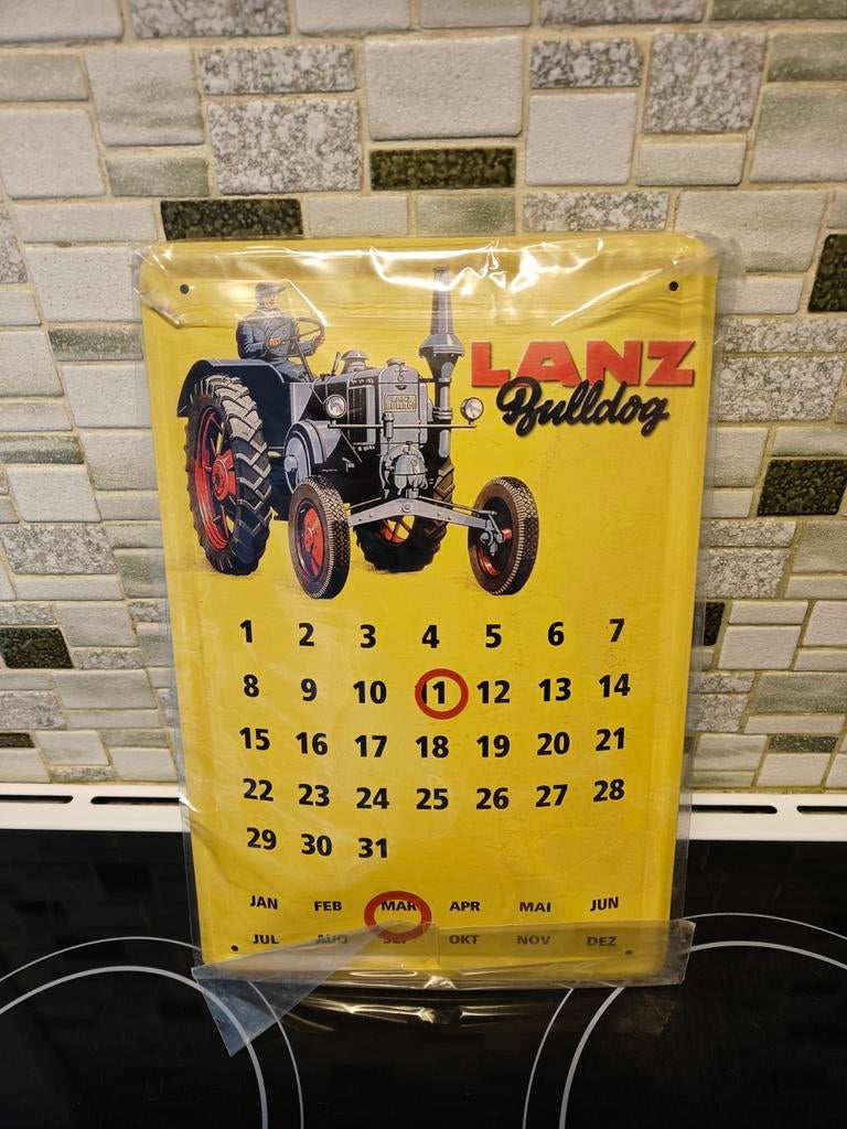 Kalender Lanz in metaal, Ophalen of Verzenden, Maandkalender, Zo goed als nieuw