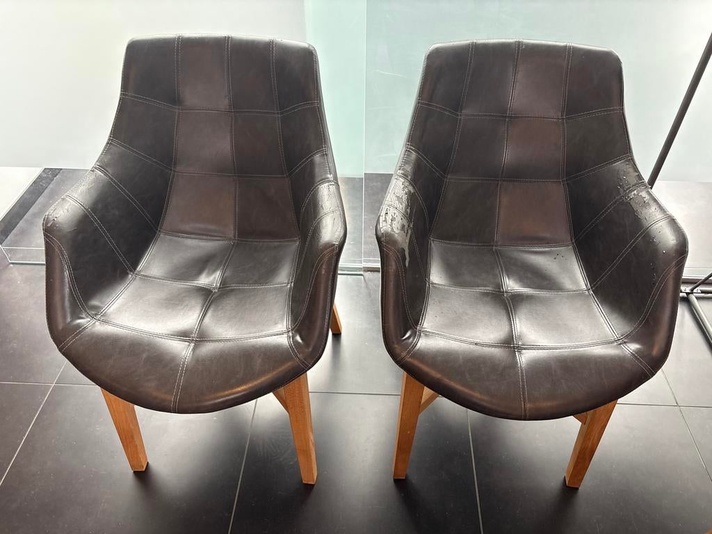 2 zeteltjes, Bois, Gris, Nordic style, Deux