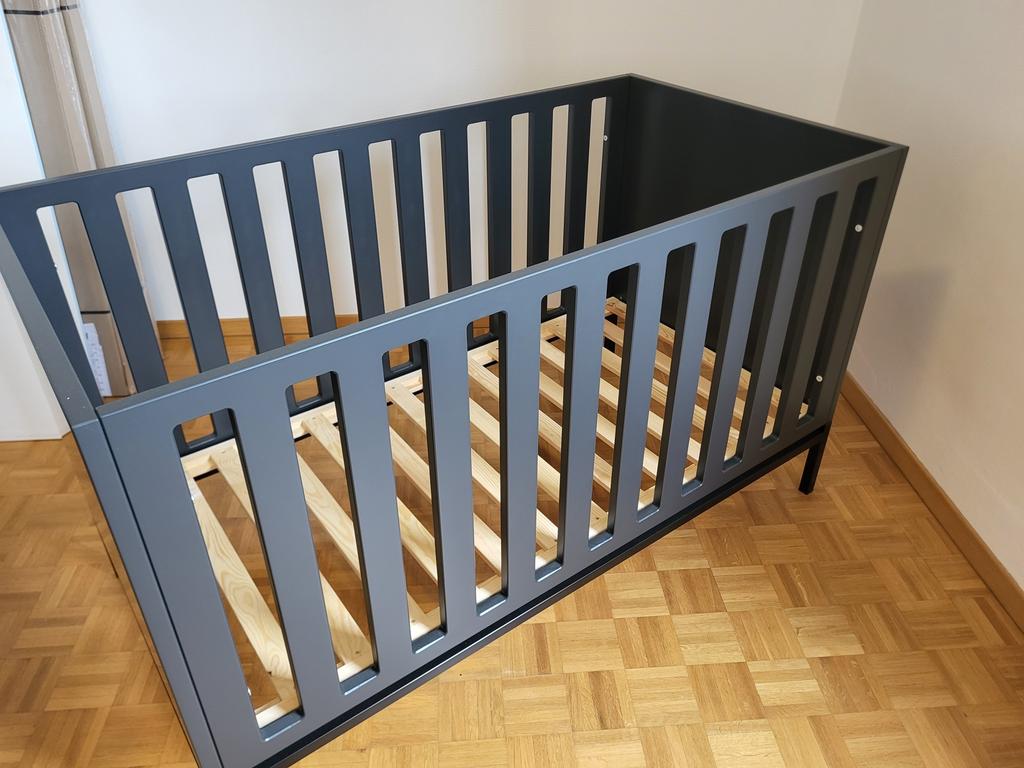 Lit Quax Havana gris moonshadow, Ophalen, Zo goed als nieuw, Ledikant