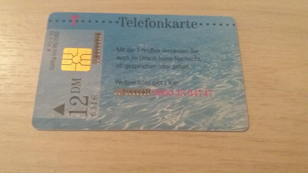 carte téléphonique à puce Allemagne 12 dm vintage, Collections, Enlèvement ou Envoi