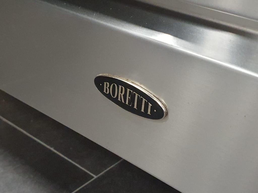 Poêle Boretti deluxe 100cm en acier inoxydable 2 fours, Gaz, Classe énergétique A ou plus économe, Enlèvement ou Envoi, Comme neuf