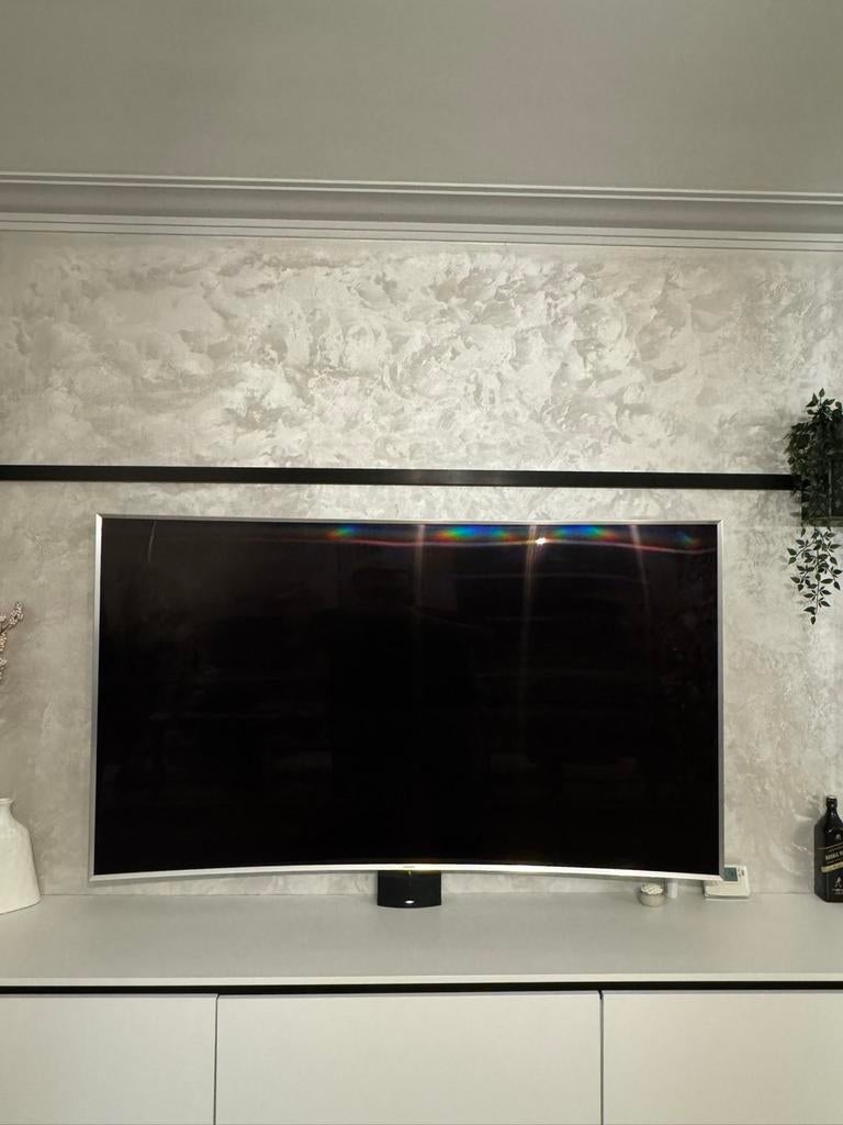 Samsung Curved 81 inch 4K TV + bose home cinema, Ophalen, Zo goed als nieuw, Samsung