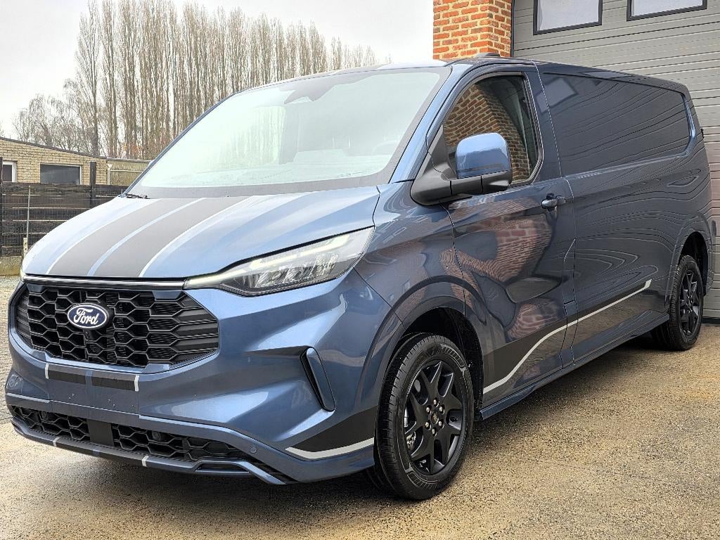 Ford Transit Custom Sport - NIEUW 0KM 2025 - FULL OPTION, Autos, Cuir et Alcantara, Euro 6, Entreprise, 3 places