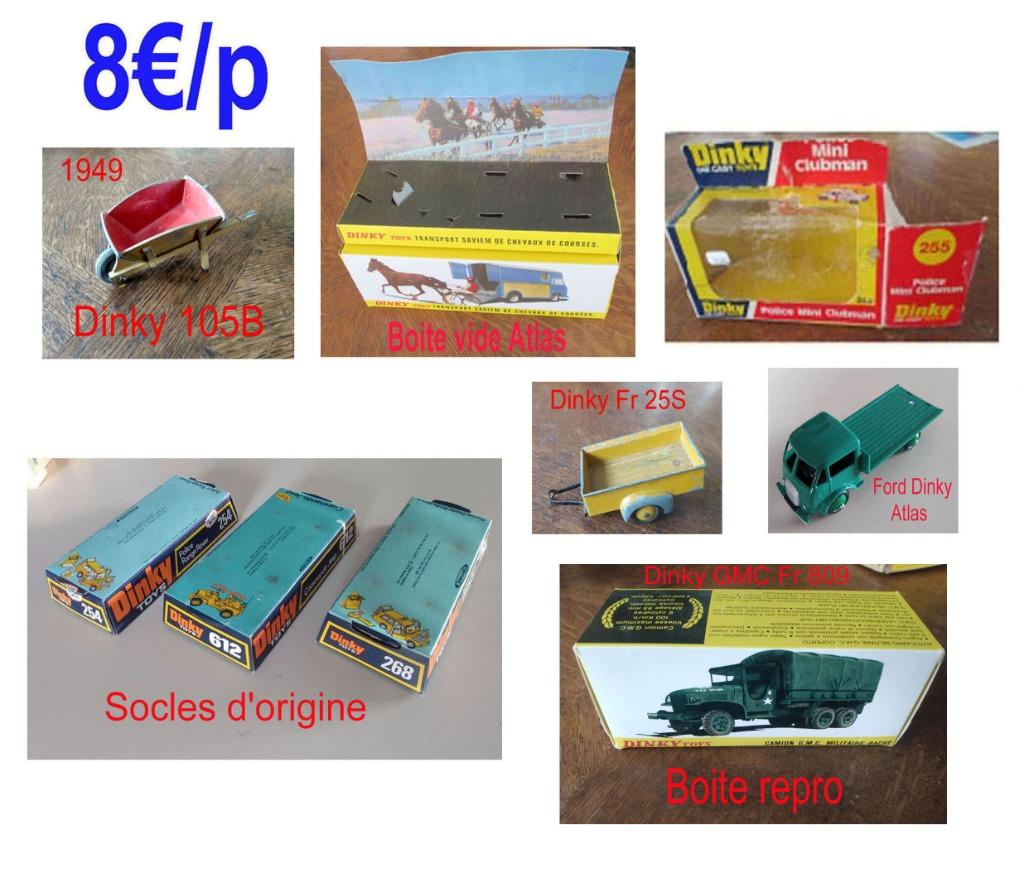Lot Dinky:Boite Vide(254,255,268,612,925),Studebake,Brouette, Ophalen