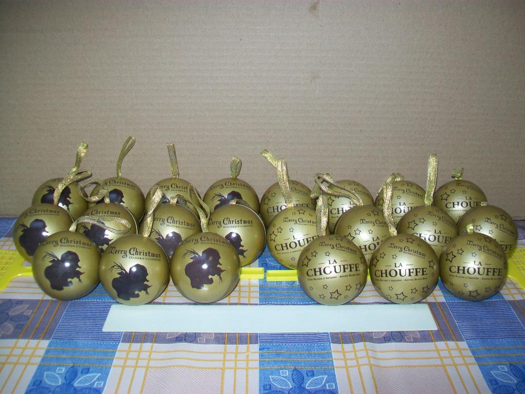 La Chouffe Kerstbal Kerstballen Kabouter Bier Bière Noël, Ophalen of Verzenden, Gebruikt, Overige typen, Overige merken