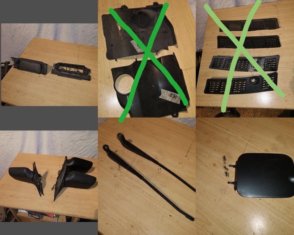 Pièces habillages bmw e30, rétroviseur,...., Auto-onderdelen, Interieur en Bekleding, BMW, Ophalen of Verzenden
