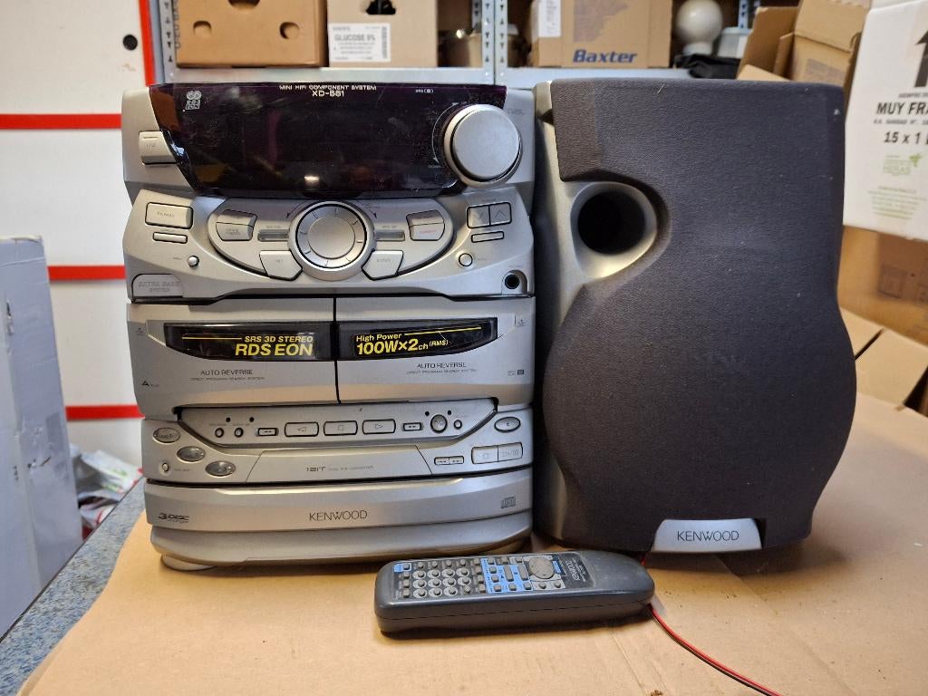 kenwood mini keten XD-551, Autres marques, Haut-parleurs, Micro chaîne, Comme neuf