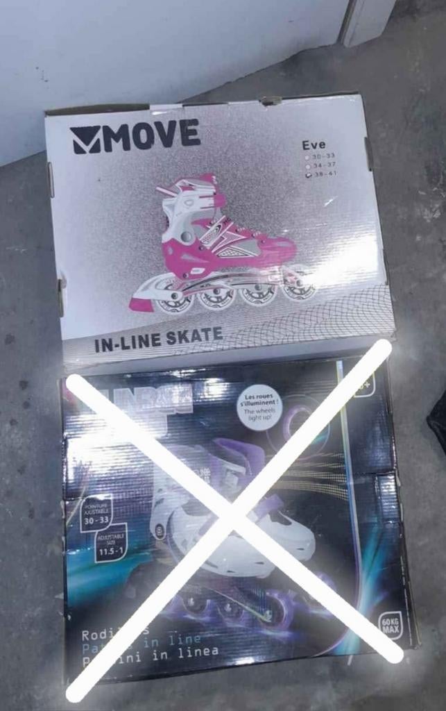 Une paire de roller 38-41, Enlèvement