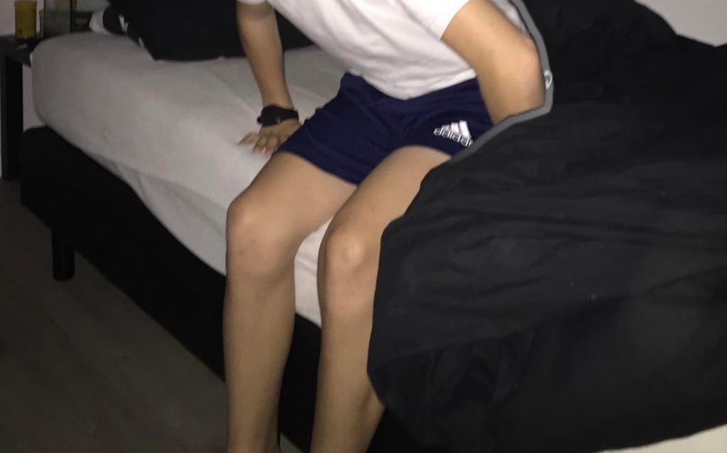 Box-spring 1 pers, Ophalen, Gebruikt, Zwart