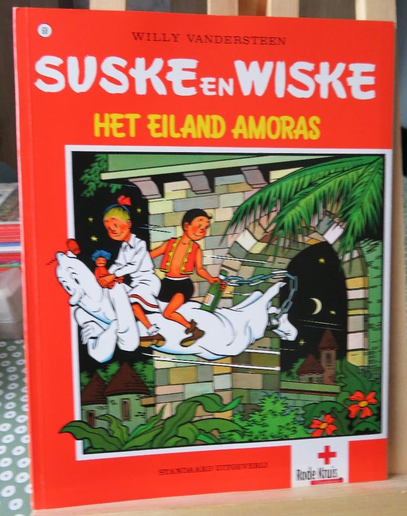 Suske en Wiske het eiland Amoras rode kruis, Boeken, Ophalen of Verzenden, Nieuw