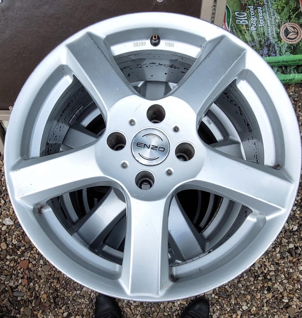 4x Lichtmetalen velgen: 7Jx17H2 / ET25 – PCD 108, Enlèvement, Utilisé
