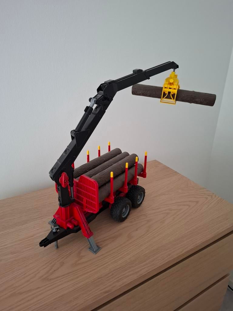 Remorque Bruder Forestière + bois, Enlèvement