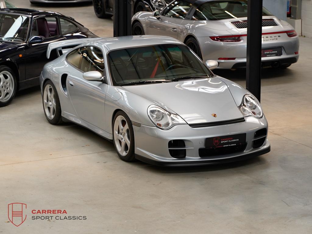 Porsche 911 996 GT2 3.6 Coupé GT2 - Belgian Car - 19000km -, Autos, Cuir, Argent ou Gris, Achat, Entreprise
