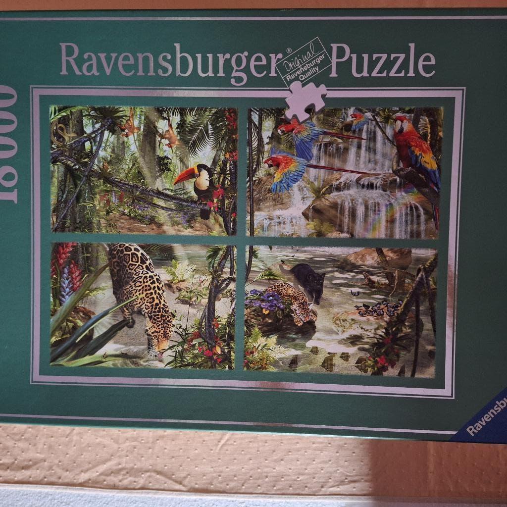 Ravensburger puzzel van 18000 stukjes in 4 zakjes, Hobby en Vrije tijd, Denksport en Puzzels, Ophalen of Verzenden, Meer dan 1500 stukjes