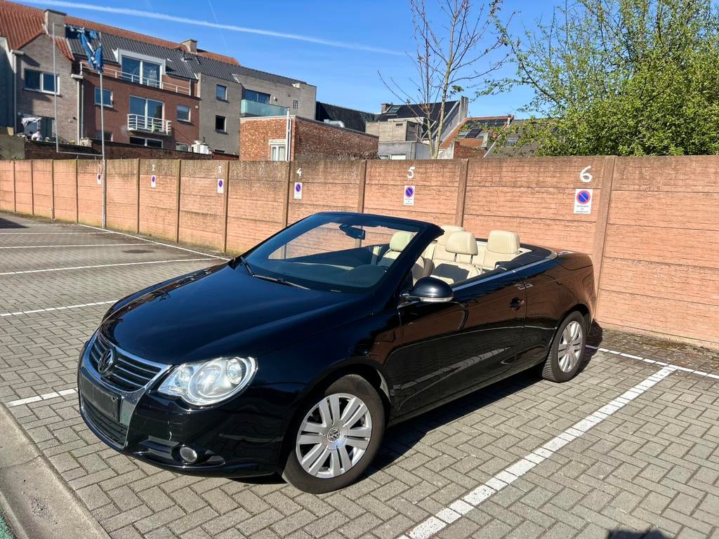 Volkswagen eos Cabrio, Beige, Cabriolet, Zwart, Te koop