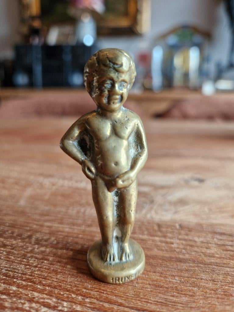 Messing manneke pis Brussel, Antiek en Kunst, Ophalen of Verzenden