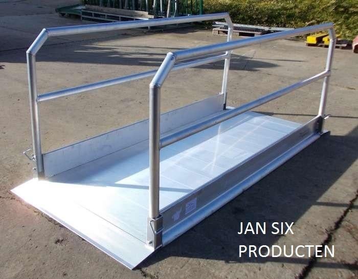 voetgangersbrug alu. opvouwbare en verwijderbare zijkanten, Enlèvement, Neuf