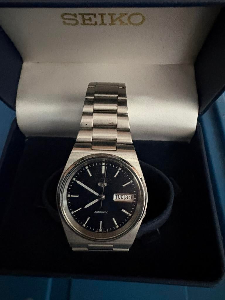 Seiko vintage horloge Automatisch, Handtassen en Accessoires, Horloges | Heren, Ophalen, Zo goed als nieuw, Seiko