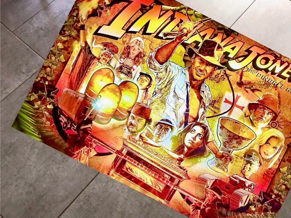 Translite Flipper Indiana Jones Alt, Pièces ou Jeu en panne, Comme neuf, Williams, Électronique