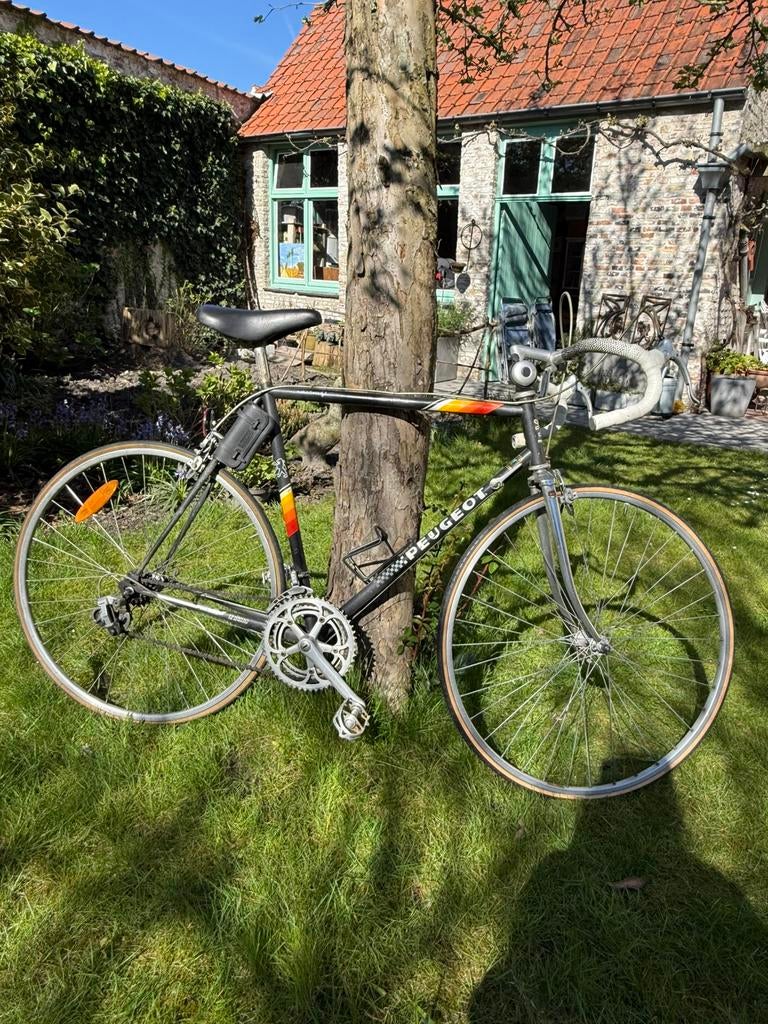 Vintage Peugeot koersfiets – Maat 57 – Mavic & Reydel, 53 tot 57 cm, Ophalen, Gebruikt, Overige merken