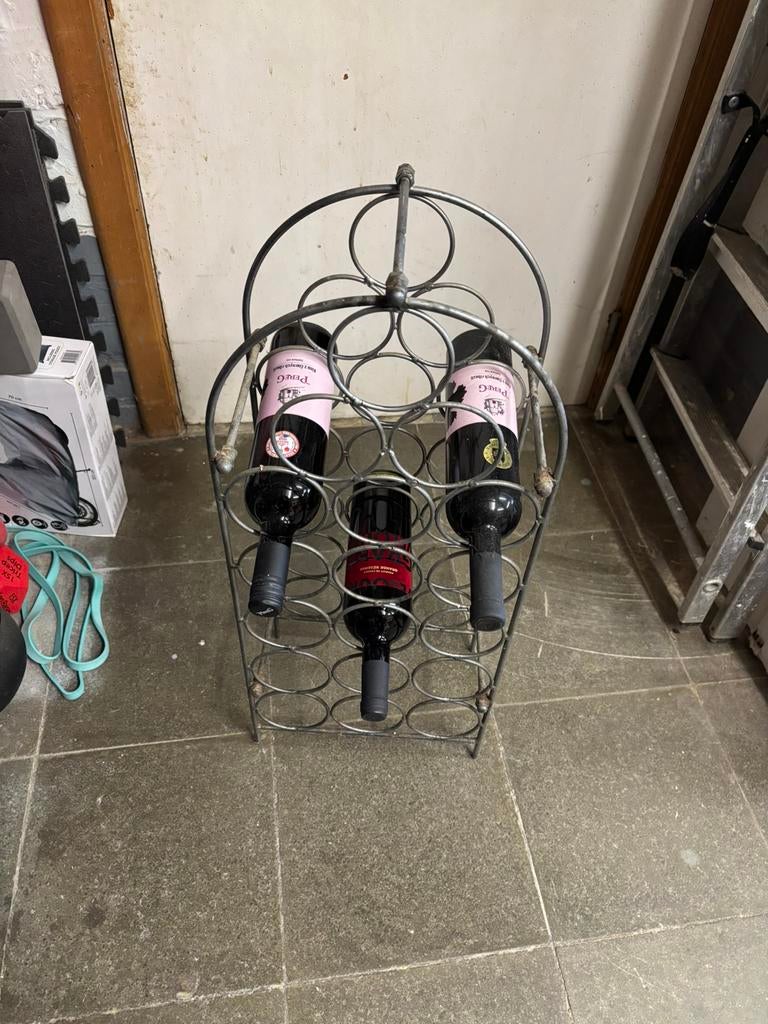 Rangement pour bouteille de vin ou alcool, Enlèvement, Comme neuf, Métal