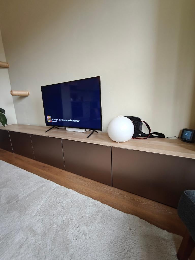 TV-meubel Besta Ikea, Huis en Inrichting, Kasten |Televisiemeubels, Ophalen, Gebruikt, Scandinavisch, 200 cm of meer