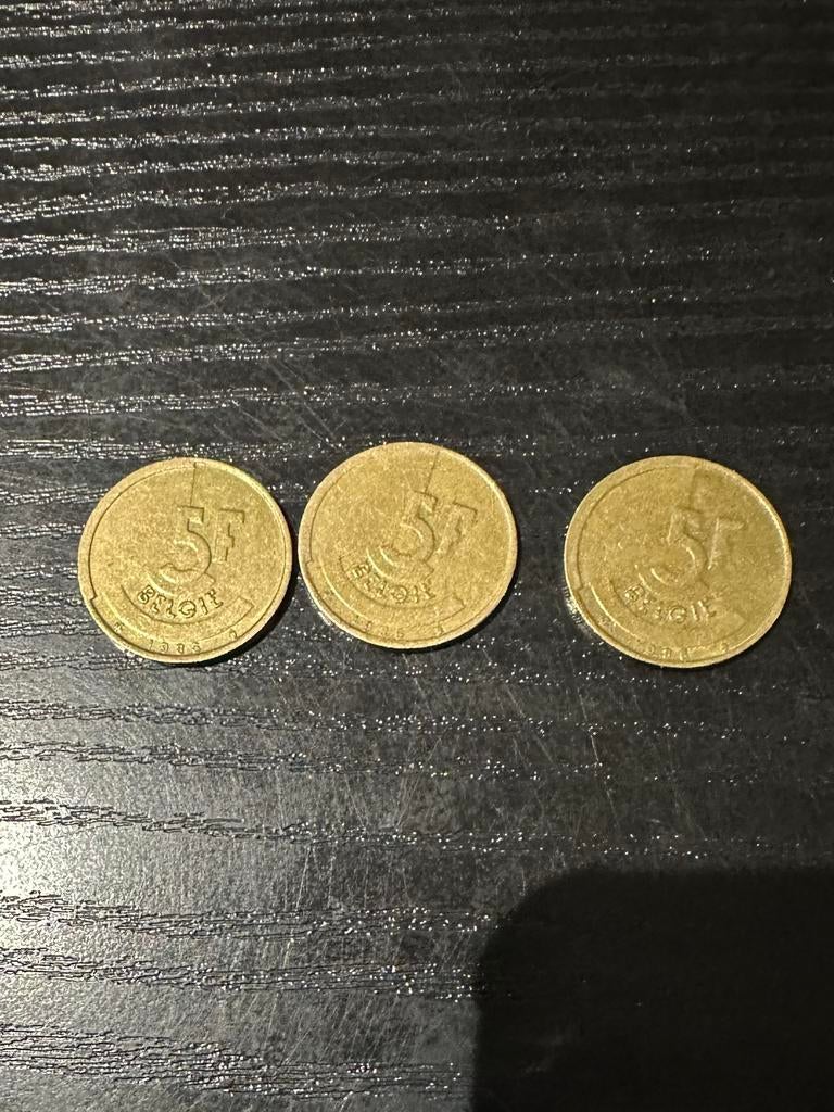 Pièces en francs belges, Timbres & Monnaies, Monnaies | Belgique, Enlèvement, Bronze, Série