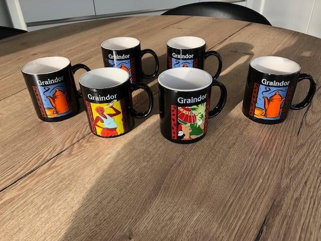 6 " Nieuwe " mokken / Graindor, Ophalen of Verzenden, Nieuw, Kop(pen) en/of Schotel(s)