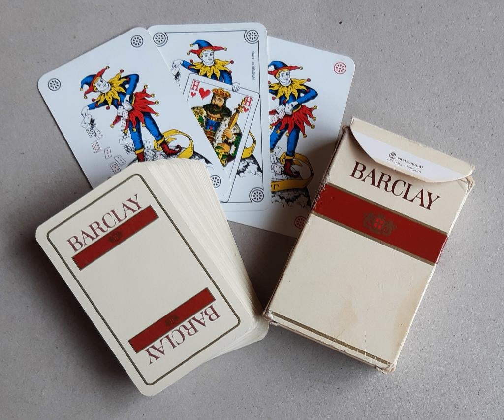 SPEELKAARTEN SIGARETTEN BARCLAY RECLAME TABAK TABAC., Ophalen of Verzenden, Speelkaart(en)