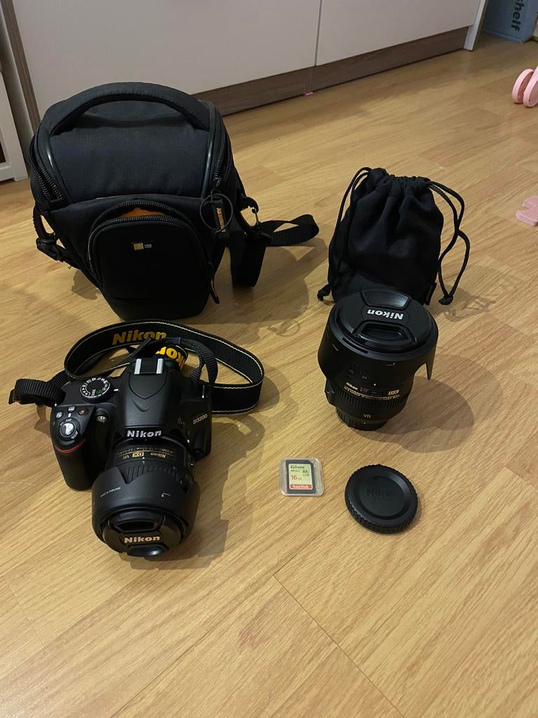 Nikon D3200 met 2 lenzen, Ophalen, Gebruikt, Spiegelreflex, Nikon