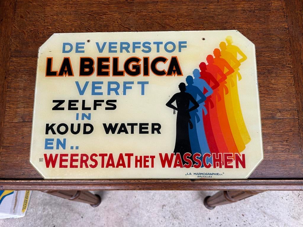 Plaque publicitaire La Belgica, Enlèvement