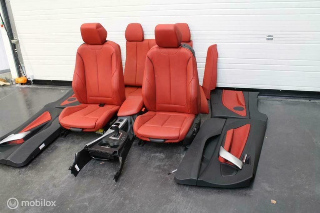 Interieur rood leer bmw 2 serie cabrio f22 f23 f87 2013-..., Auto-onderdelen