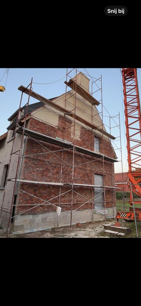 Gevelstelling te koop, Ophalen, Gebruikt, Gevelsteiger, 5 meter of hoger