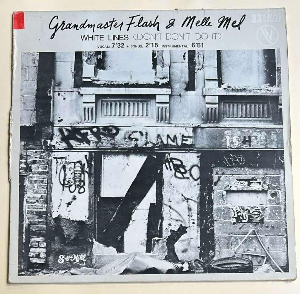 Grandmaster Flash & Melle Mel - White Lines, CD & DVD, Vinyles Singles, 12 pouces, Enlèvement ou Envoi, Utilisé, Hip-hop et Rap