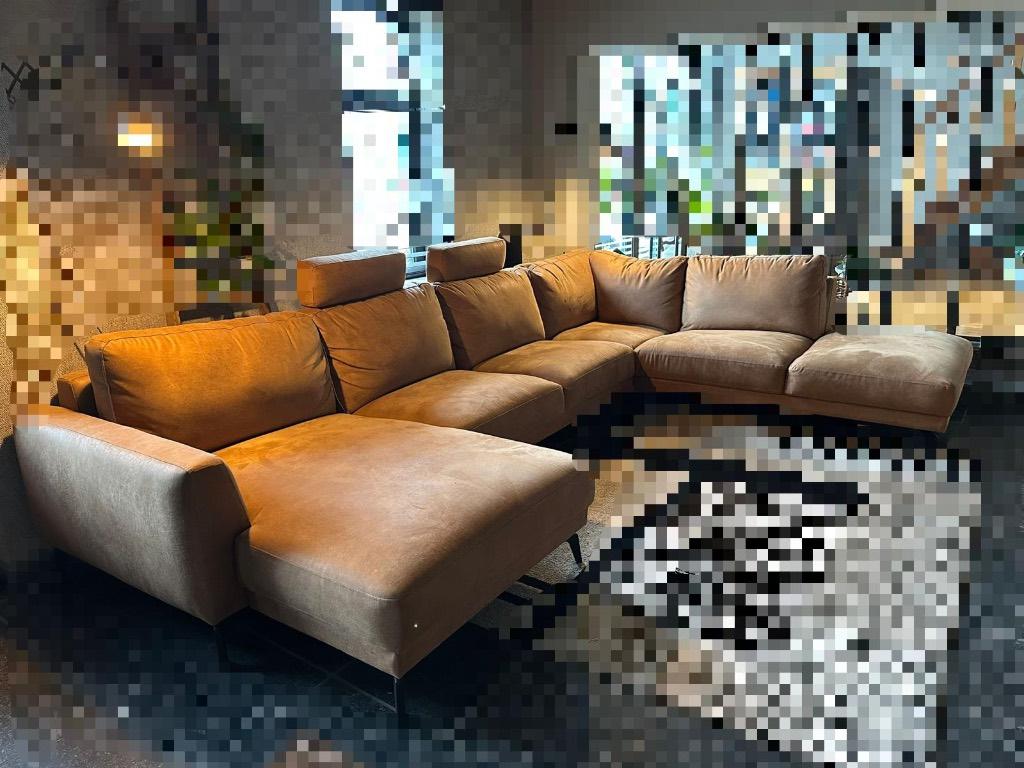 Grand canapé en U de marque Xooon, Maison & Meubles, Canapés | Salons, Comme neuf, 300 cm ou plus, Autres matériaux, Enlèvement