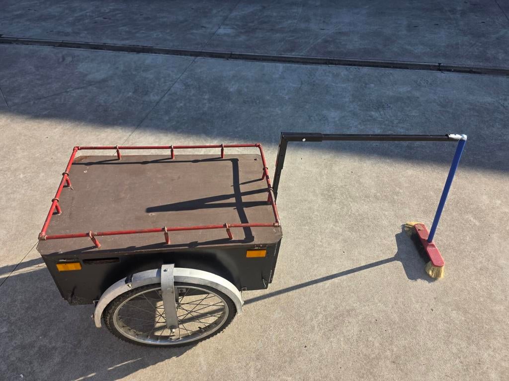 Fietsaanhanger transportkar stevig maatwerk nieuwe trekhaak, Fietsen en Brommers, Gebruikt, Opvouwbaar, Bagagekar, 60 tot 80 kg