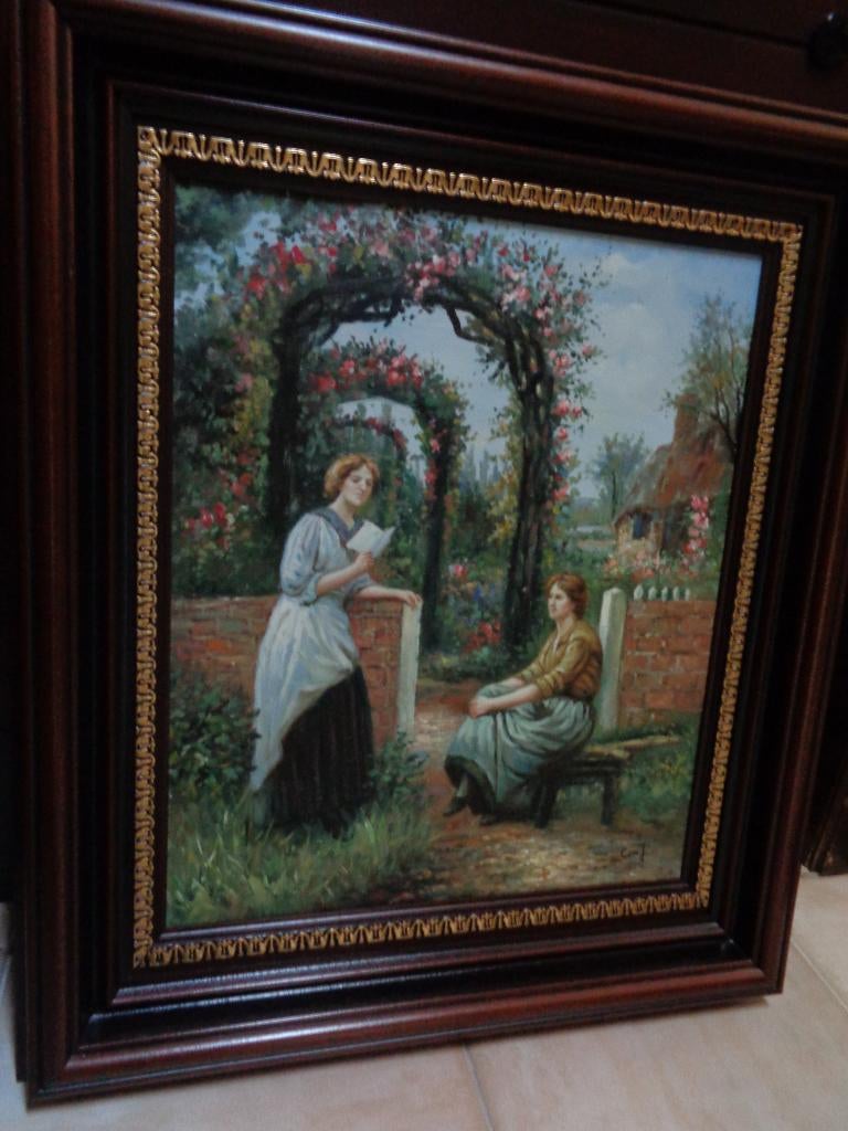 TOPWERK -Jan Cox (Den Haag 1919) -Vermeld in BENEZIT, ARTO.., Antiek en Kunst, Kunst | Schilderijen | Klassiek, Ophalen of Verzenden