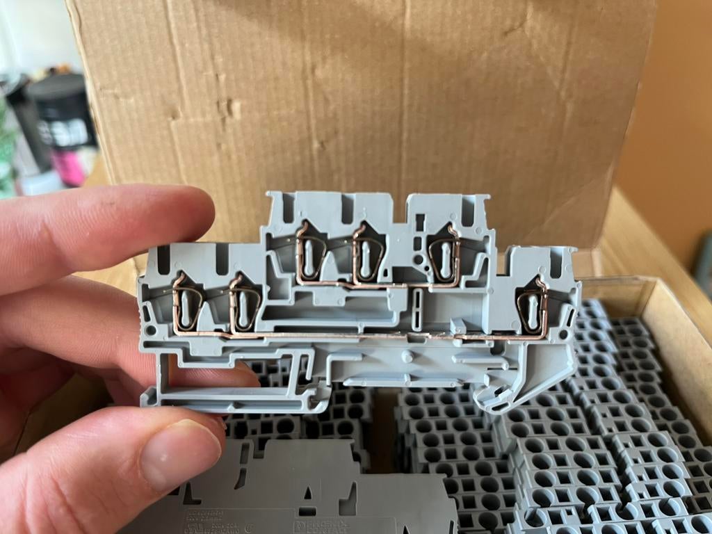 Klemmen voor zekeringkast STTB 2,5 TWIN, Doe-het-zelf en Bouw, Elektriciteit en Kabels, Nieuw, Ophalen of Verzenden