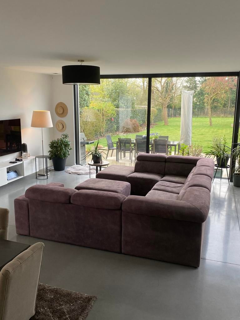 Zetel te koop, Ophalen, Kunststof, Gebruikt, 125 cm of meer