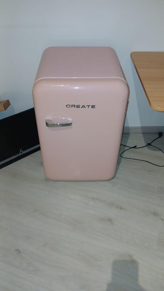 Frigo rétro rose – 107 L – Fonctionne bien, Enlèvement
